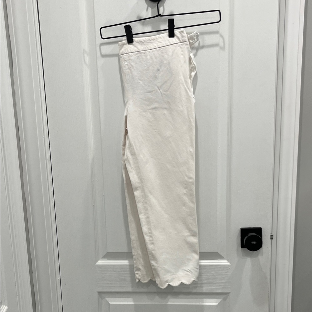 White High-Waisted Pants